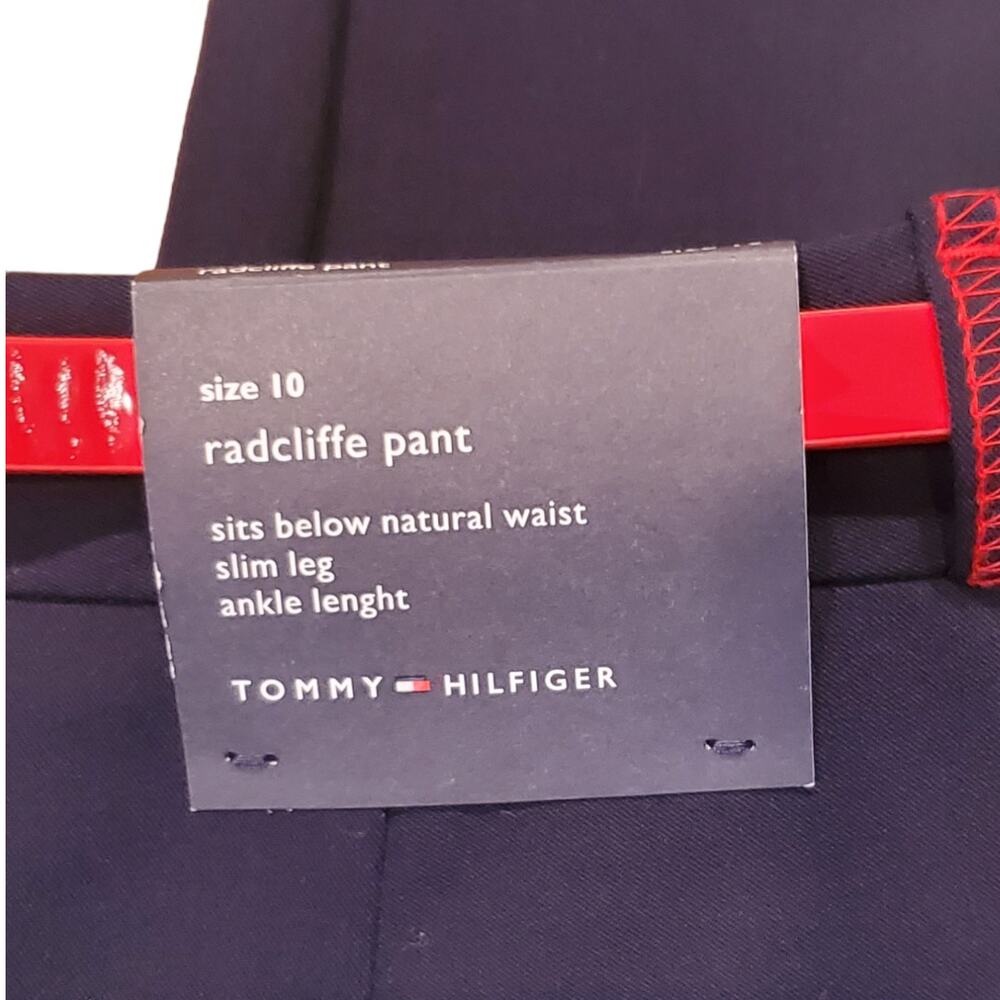 Tommy Hilfiger Navy Radcliffe Pants Size 10 - Picture 7 of 9